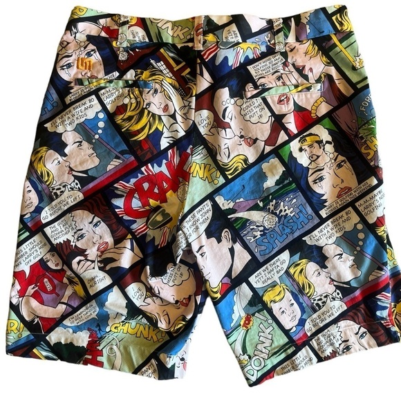 LOUDMOUTH 11" Crak Comic Print Shorts - Picture 2 of 4